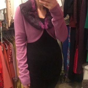 Rampage cropped sweater Purple size M